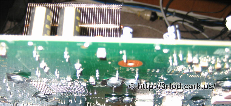 Image from the underside of the mainboard.